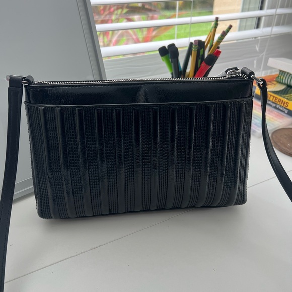 Calvin Klein Black Textured Crossbody Bag - Picture 3 of 4